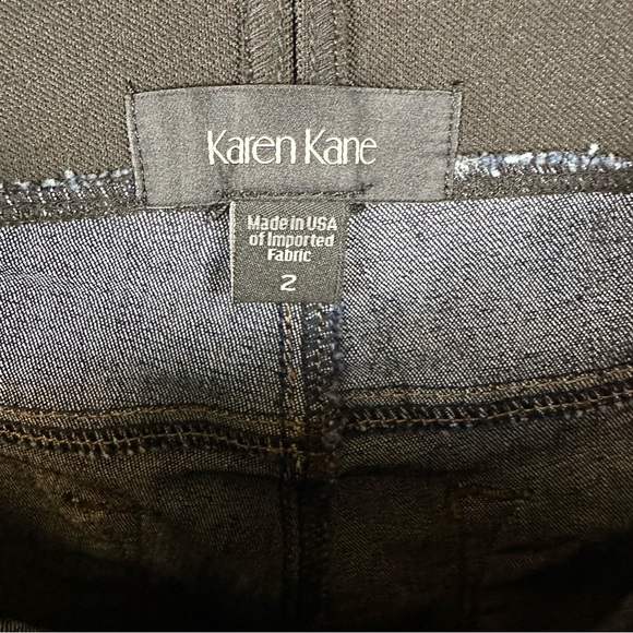 Karen Kane Slim Leg Stretch Denim Jeans Jeggings Pull-On Dark Rinse Indigo 2 NWT - Picture 7 of 10
